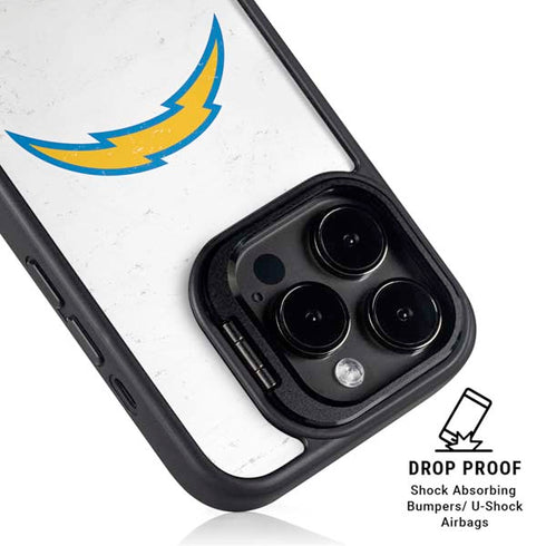 NFL Los Angeles Chargers Distressed iPhone 15 Pro Kickstand Case